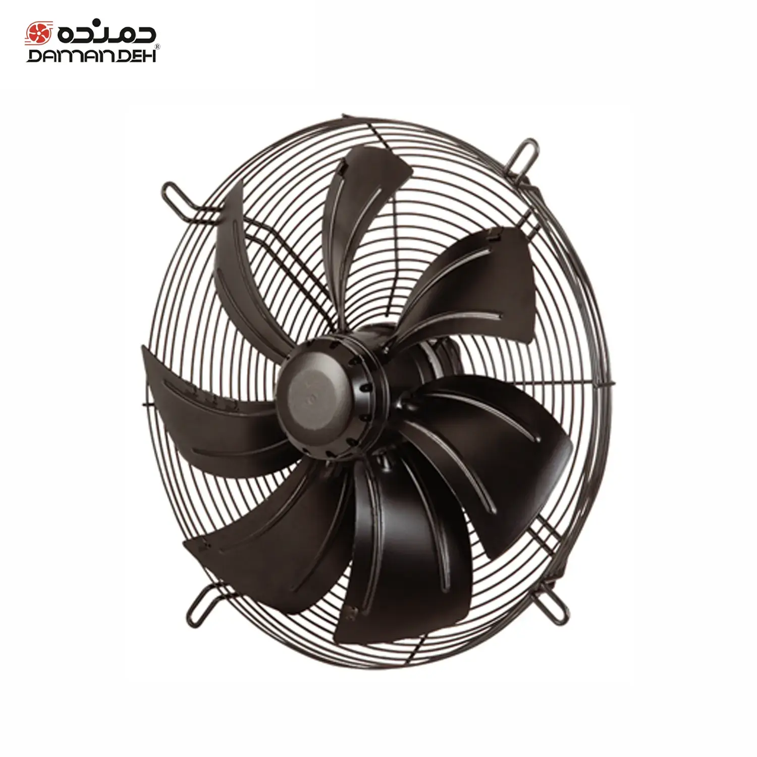 هواکش هفت پر فلزی بدون قاب 40 سانت دمنده VIK-40A4T2-H سه فاز 1400 دور