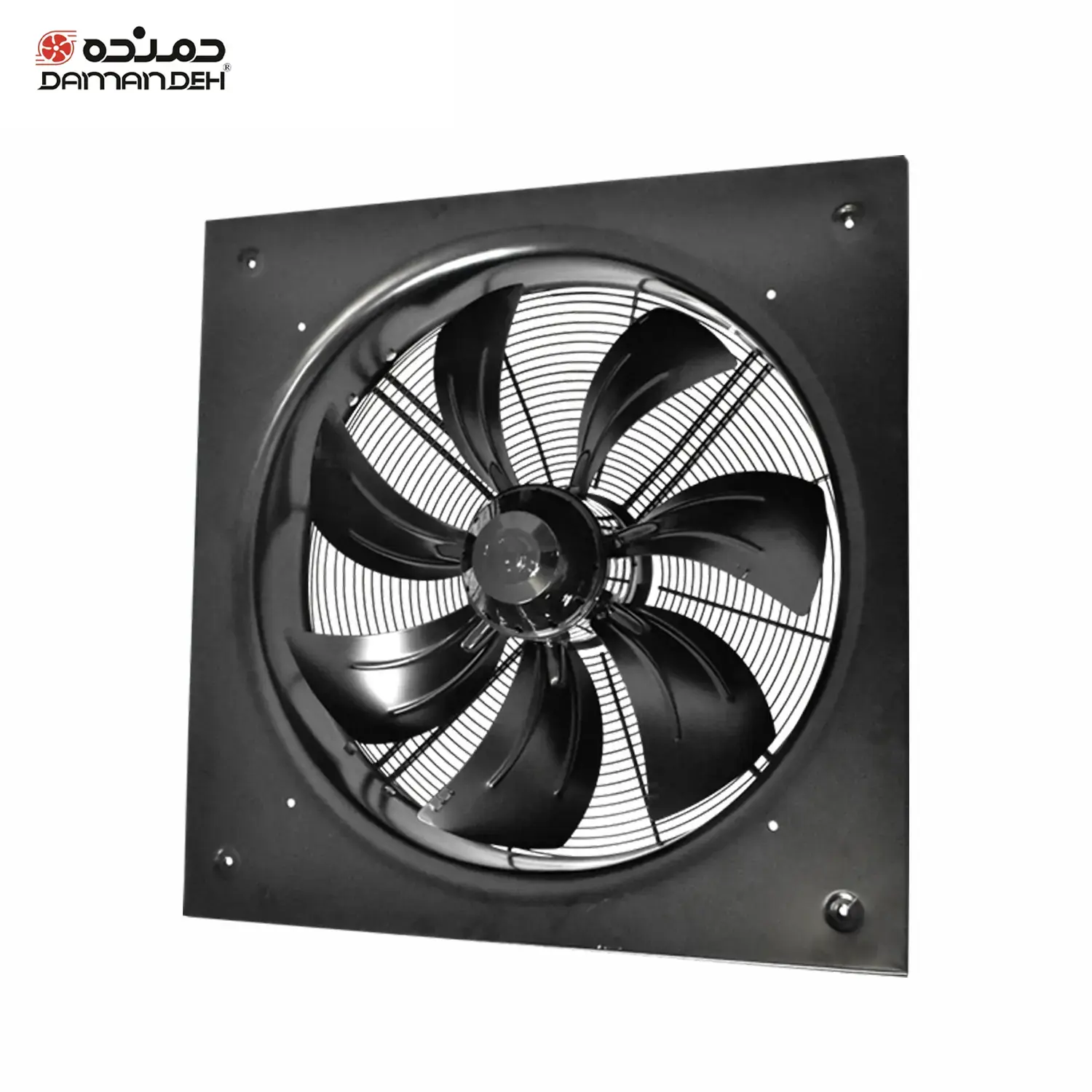 هواکش هفت پر فلزی قابدار مکنده 80 سانت دمنده VIK-80R6T3 سه فاز 900 دور