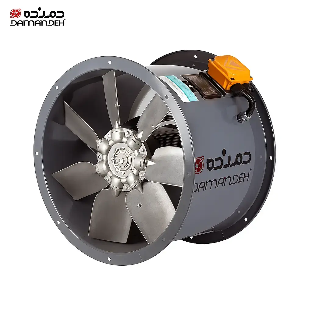 هواکش سیلندری 90 سانت دمنده DASP-WN150-4T-900-22deg سه فاز 1400 دور