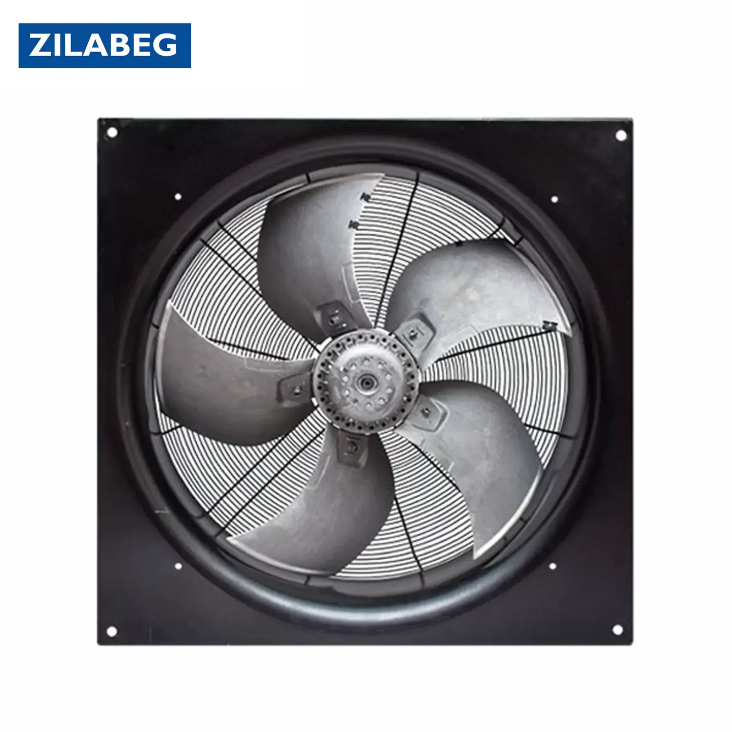 هواکش دایکست دو دور قابدار سقفی زیلابگ FTP 6D-800S-DICAST سه فاز 700 و 890 دور